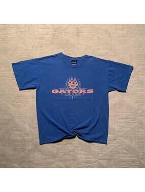 Vintage Florida Gators Flame Football Tee Size Large